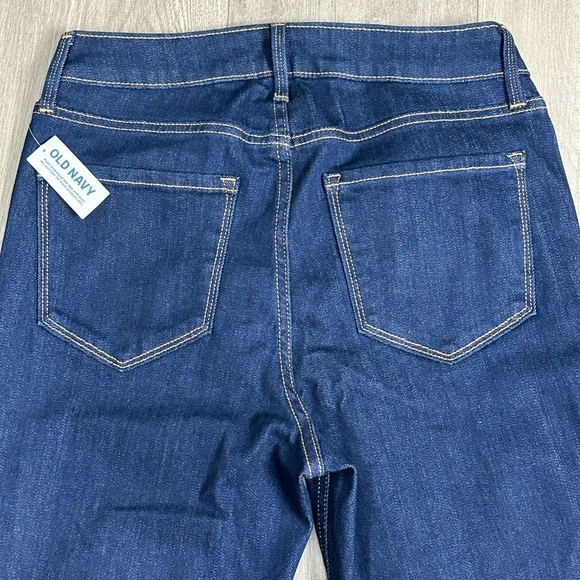 🆕 Women’s Old Navy 8 Medium Jeans High Rise Denim Blue Super Skinny Stretch NWT - Picture 6 of 11